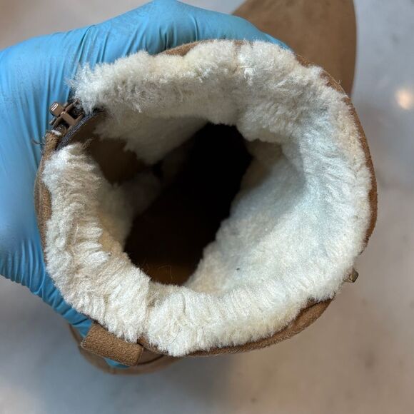 Unisa Boots Women's Quilted Suede Tan Wedge Boots - Picture 15 of 15